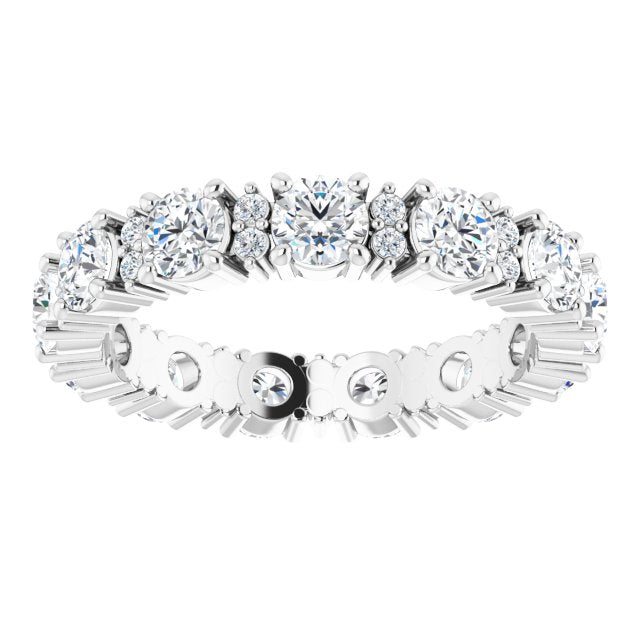 2.44 ct. Round Diamond Eternity Band-VIRABYANI